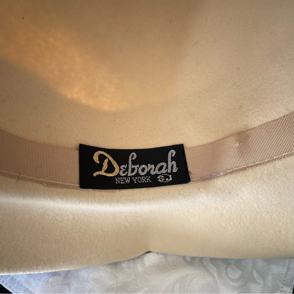 Sombrero Deborah NY Beige Chic Wide Brim Elegante Moda Lujo Trend main image 3